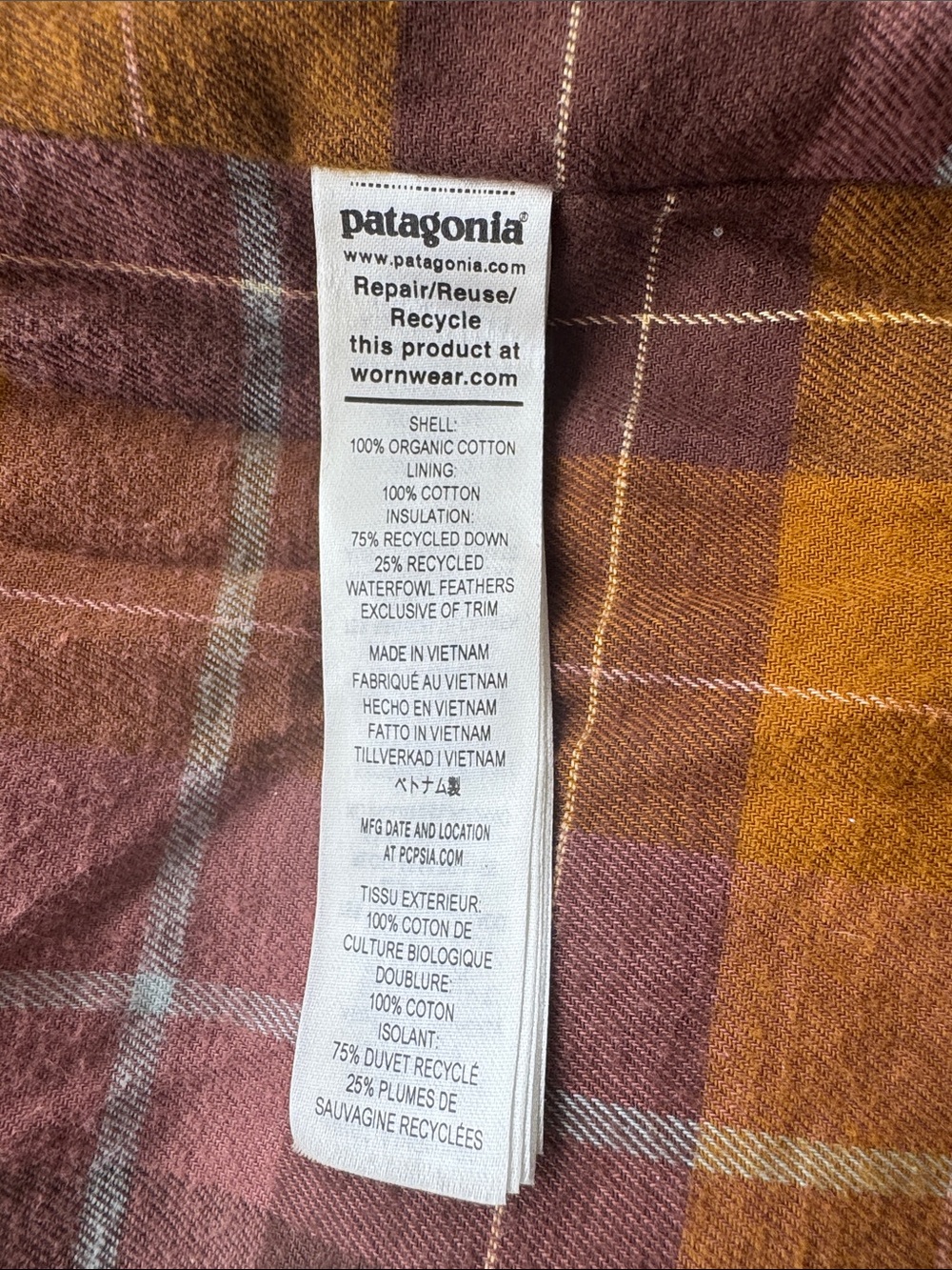 ❄️NWT Women’s Patagonia Corduroy Fjord Puffer Jacket - Flannel Lined ❄️ - Picture 5 of 8